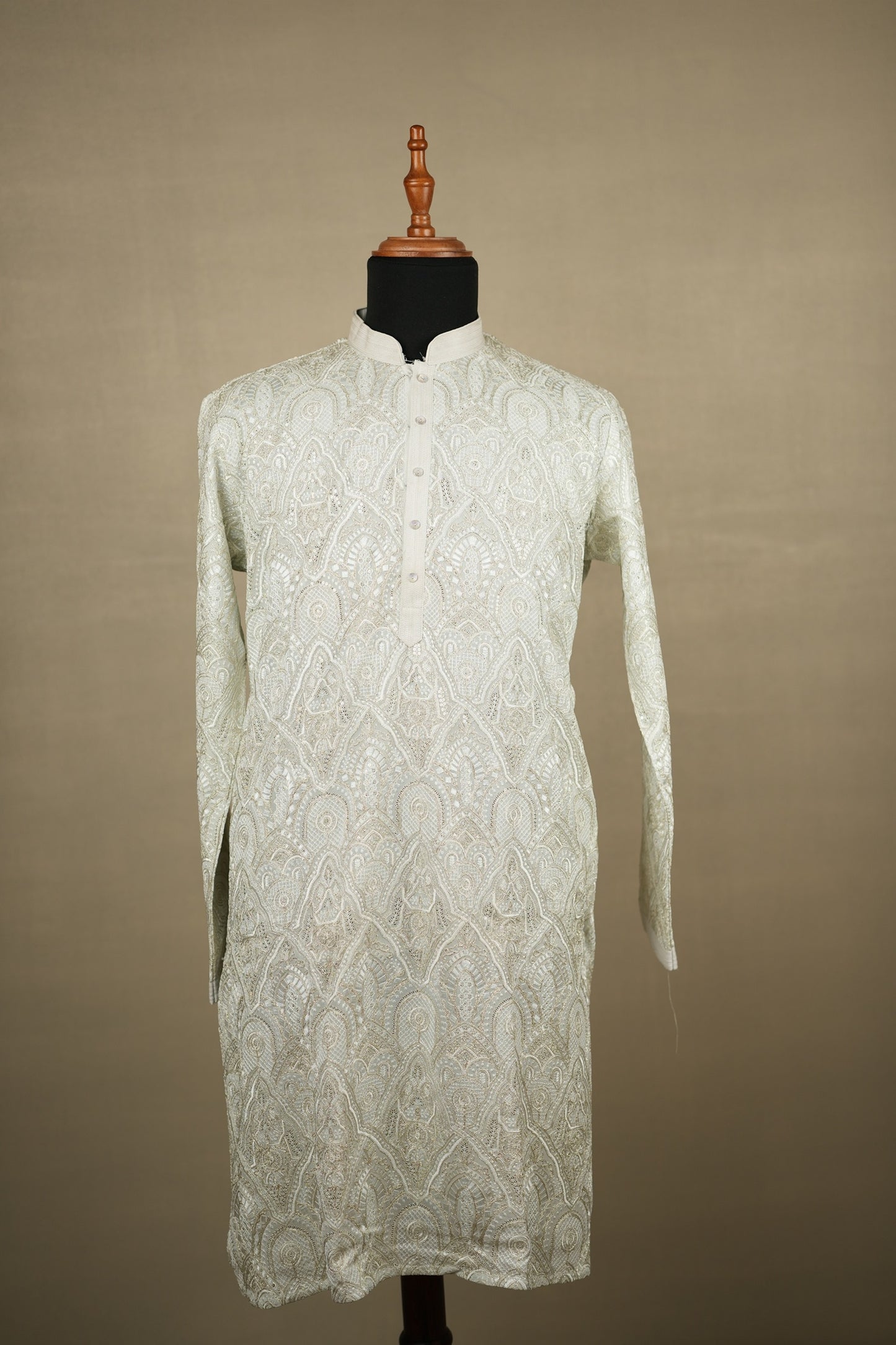 Sage Green Embroidered Kurta