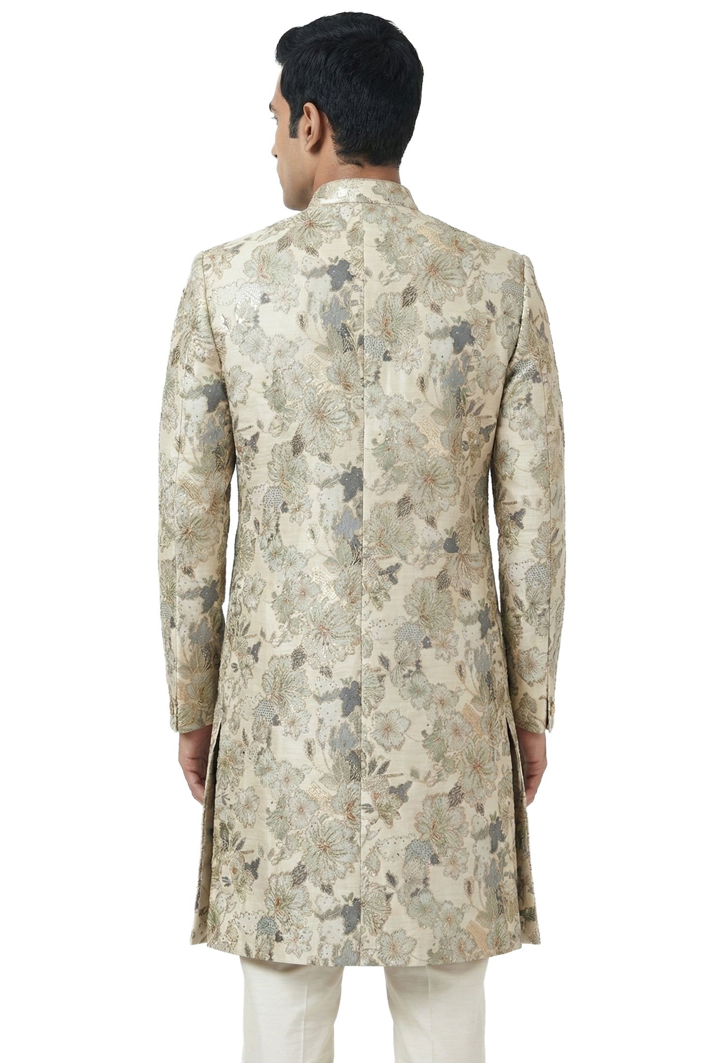 Floral Embroidered Indo-Western Jacket