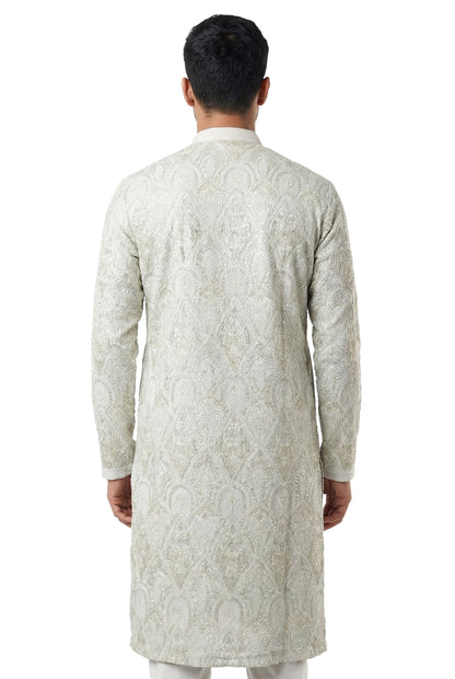 Sage Green Embroidered Kurta