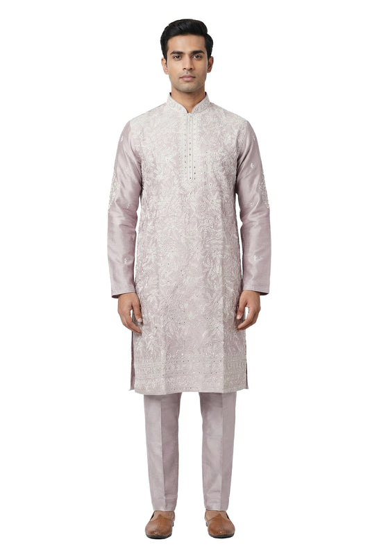 Blush Pink Embroidered Kurta