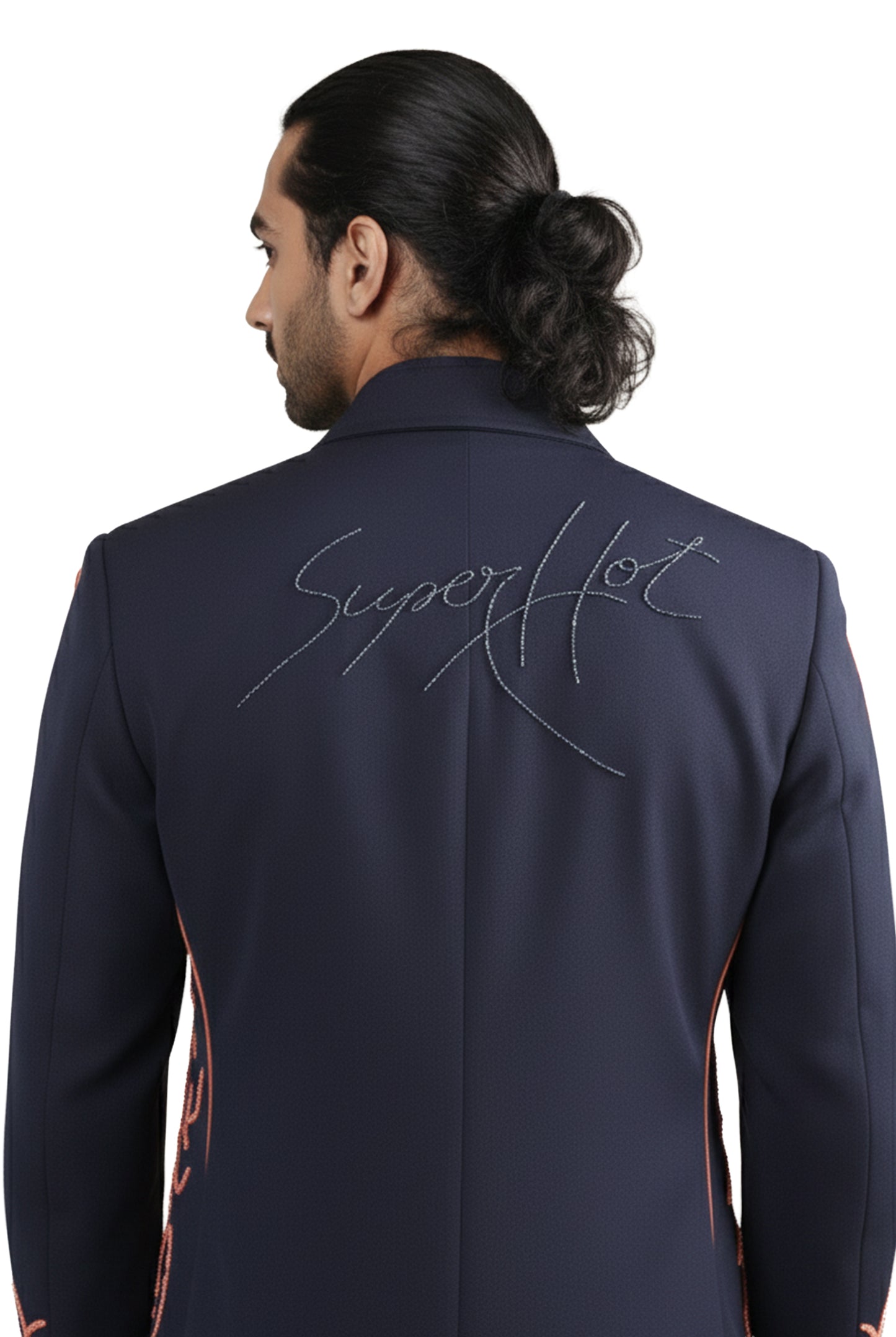 Navy Blue Contemporary Jacket