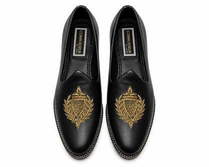 Black Vegan Leather Loafers