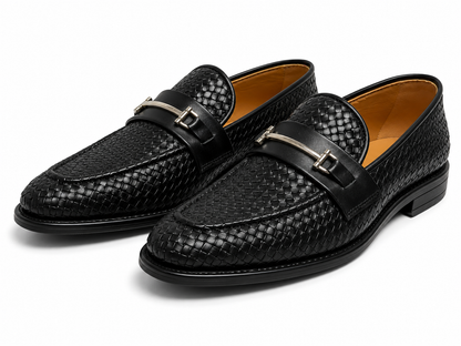 Black Horsebit Loafers