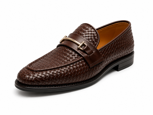 Brown Horsebit Loafers