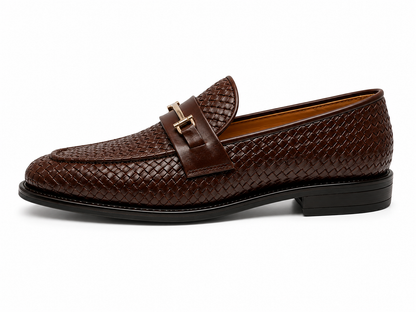 Brown Horsebit Loafers