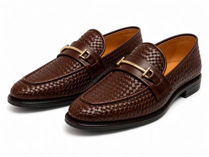 Brown Horsebit Loafers