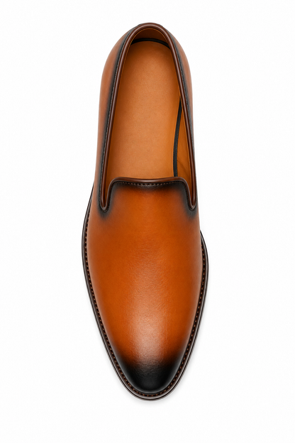 Burnished Tan Venetian Loafers