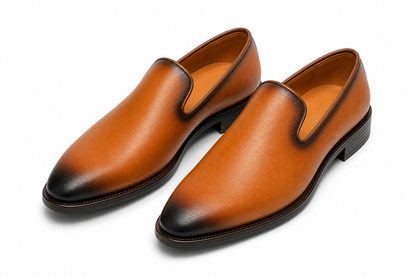 Burnished Tan Venetian Loafers